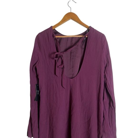 NWT! Lulus deep purple shift dress. Size large - Picture 6 of 9